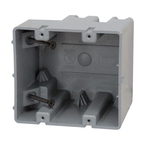 2 gang electrical box mounting height|2 gang old work box.